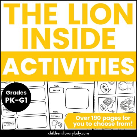 The Lion Inside Activities And Comprehension Questions