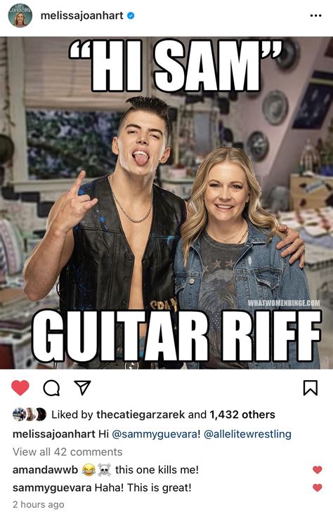 Melissa Joan Hart Shares Sammy Guevara Clarissa Explains It All Meme