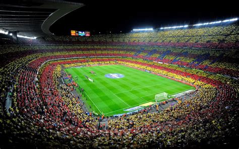 Explore all the different parts; Spain Camp Nou fc barcelona soccer stadium crowd wallpaper ...
