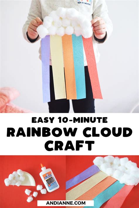 Paper Plate Rainbow Cloud Craft — Andianne In 2020 Cloud Craft
