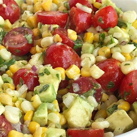 Avocado Corn And Tomato Salad 🌽🥑🍅 So Light Healthy And Just A Perfect