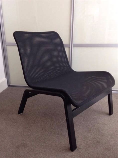 Selling Ikea Easy Chair Nolmyra Mesh Black Lounge Arm Chair £18