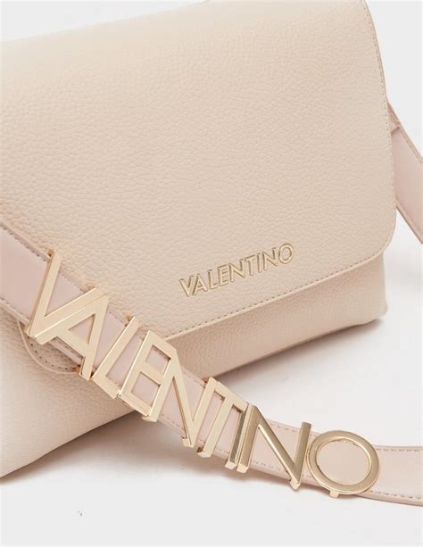 brown valentino bags alexia logo shoulder bag tessuti