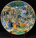 A rare Italian Renaissance Majolica plate (1540s) found hanging on a ...