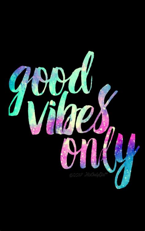 The Words Good Vibes Only Are Painted In Bright Colors