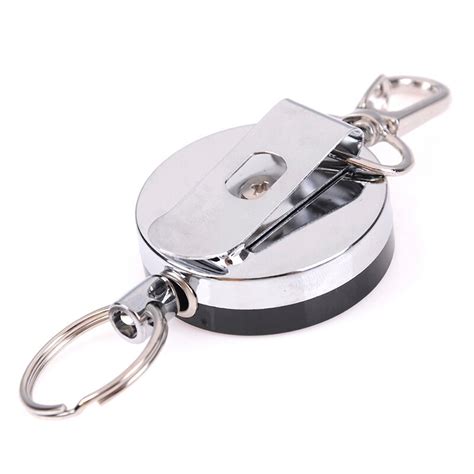 Resilience Steel Wire Rope Elastic Keychain Sporty Retractable Alarm