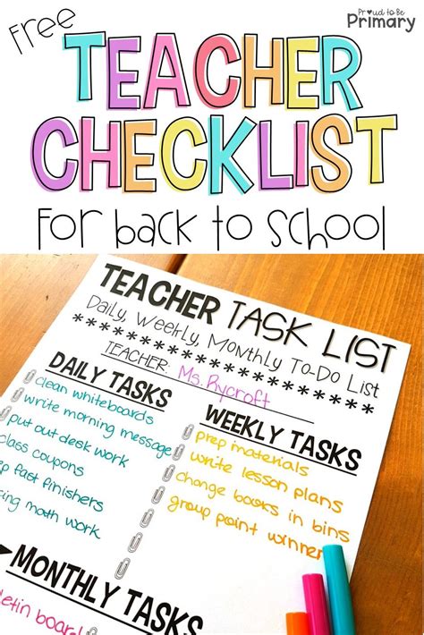 Time Management For Teachers 10 Time Saving Tips Teacher Checklist