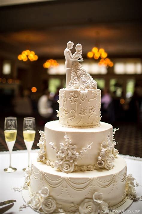 Indian Weddings Inspirations Elegant Ivory Wedding Cake Repinned By