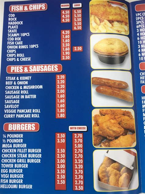 Menu At Popeyes Fish And Chicken Dagenham Restaurant Dagenham