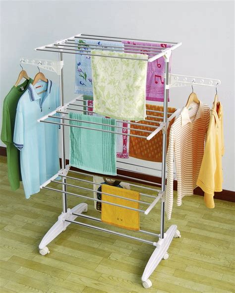 Bathla mobidry cloth drying stand has 2 levels where you can place your laundry. 19 Laundry Room Clothes Hanger Racks Design Ideas