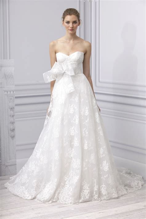 Spring 2013 Wedding Dress Monique Lhuillier Bridal Gown A Line Lace