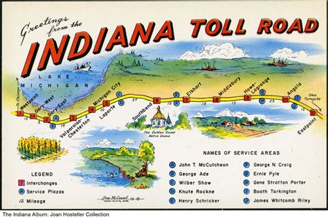 Indiana Toll Road Map Terminal Map