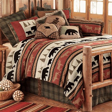 Woodland Trails Bear Bedding Collection Rustic Bedding Sets Bedding