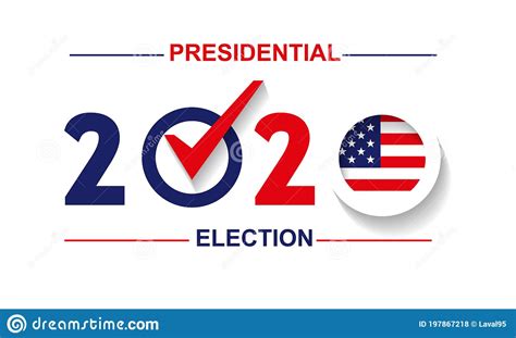 Usa Presidential Election 2020 Stock Vector Illustration Of National