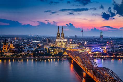Germany Cologne Bridge Building City Wallpaperhd World Wallpapers4k