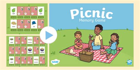 Picnic Memory Game Powerpoint Teacher Made