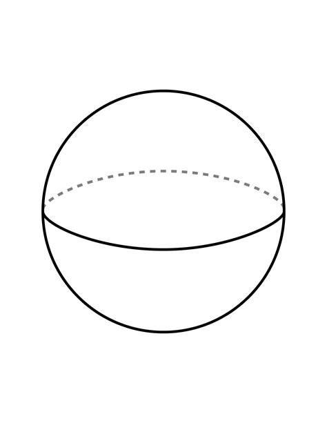 Flashcard Of A Sphere Clipart Etc