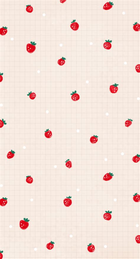 Kawaii Strawberry Wallpapers Wallpaper Cave
