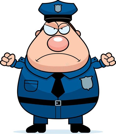 Angry Police Stock Vector Illustration Of Officer Vector 47714742