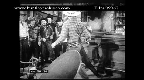 Fist Fighting In A Western Saloon Archive Film 99967 Youtube