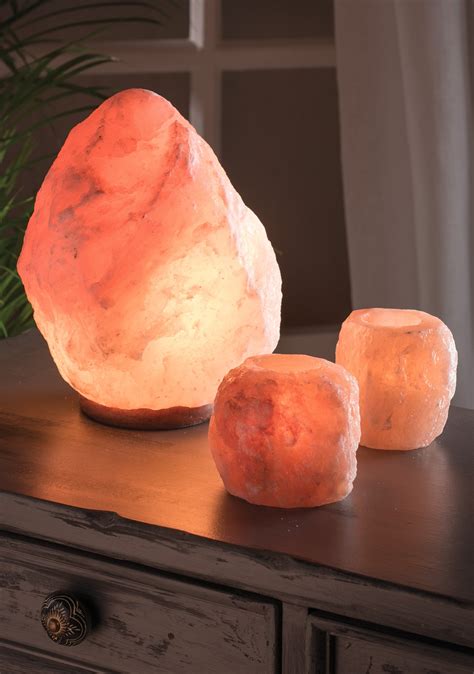 2 3kg White Salt Lamp Wooden Base Salt Lamps And Tealights Home