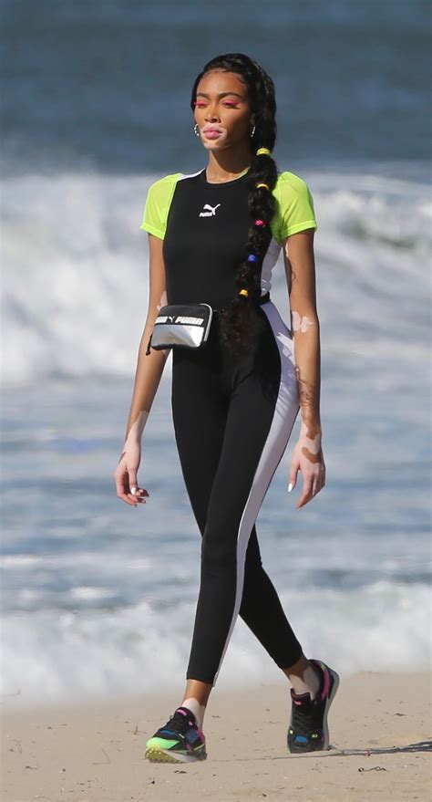 Winnie Harlow At A Photoshoot On The Beach In Los Angeles 01292020