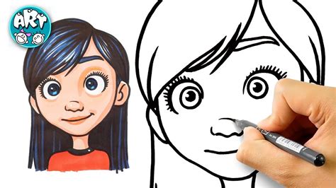 How To Draw Violet Parr Easy Tutorial Step By Step Learn To Draw