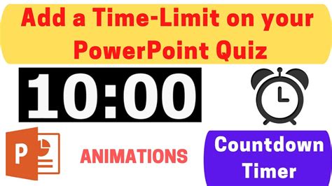 How To Add Countdown Timer In Powerpoint Presentation Slide Youtube