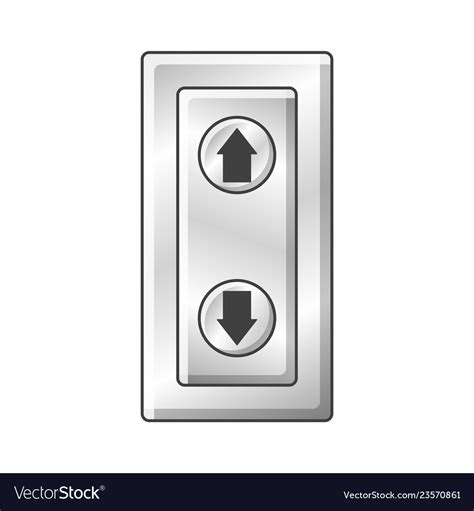 Icon Elevator Buttons Up And Down Royalty Free Vector Image