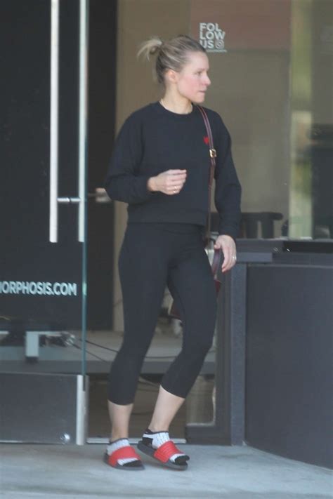 Kristen Bell Leaving Her Pilates In Los Angeles Gotceleb