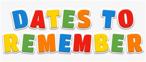 Dates To Remember Clipart Clipartxtras Png Important Dates Clipart