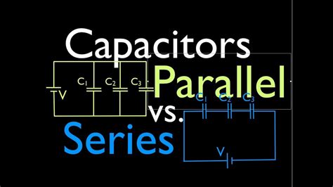 Capacitors 3 Of 11 In Parallel Vs Capacitors In Series Youtube