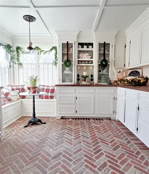 Pictures Of Kitchens With Brick Floors Kitchen Info