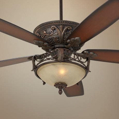 Large and powerful ceiling fan by home decorators suits contemporary spaces. 60" Casa Montego Scavo Glass Light Ceiling Fan - #56358 ...