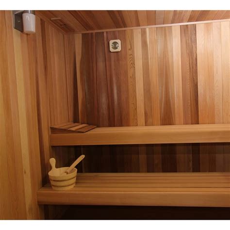 Finnish Sauna Builders 4 X 4 X 7 Pre Built Outdoor Sauna Kit With A