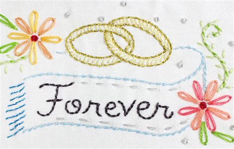 9 Embroidery Patterns To Celebrate A Wedding