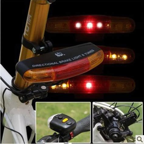 7 Led Bicycle Bike Turn Signal Directional Brake Light Lamp 8 Sound
