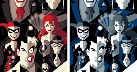 The Blot Says Batman The Animated Series Screen Print By Tom