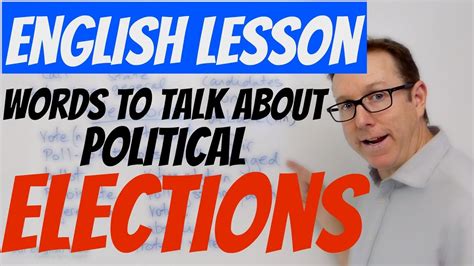 English Vocabulary To Talk About Political Elections Youtube