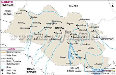Nainital River Map