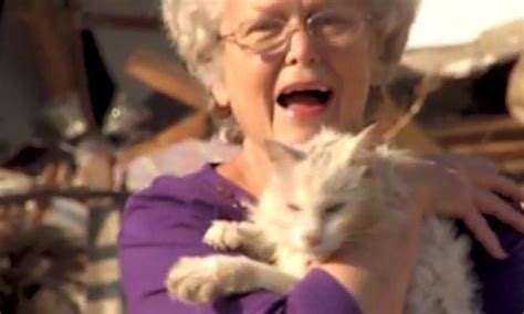 Tornado Victim Who Lost Everything Stunned As Cat Shows Up During Tv