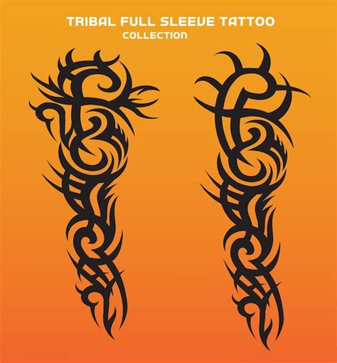 Coleção De Desenhos Tribais De Tatuagens Vetor Grátis Vetor Premium