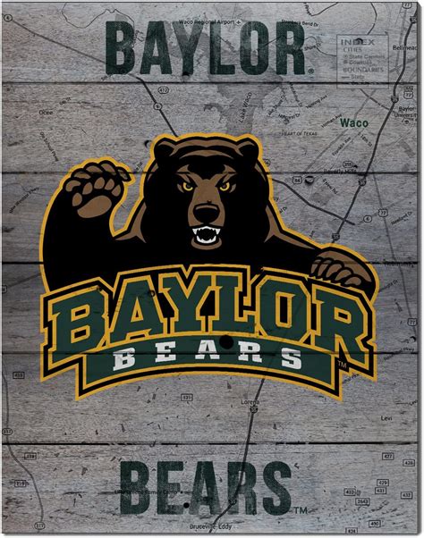 Kh Sports Fan 16x20 Baylor Bears Road To Victory Collage Pallet Pride