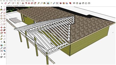 Roof Framing In Sketchup Youtube