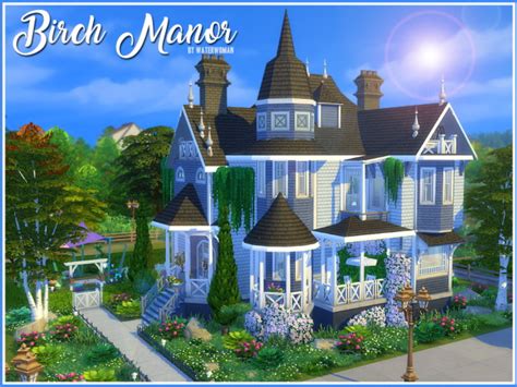 Birch Manor By Waterwoman At Akisima Sims 4 Updates