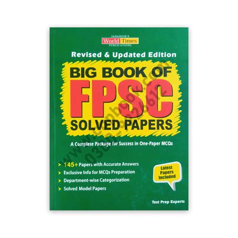 Big Book Of Fpsc Solved Papers By Jwt Edition Hot Sex Picture