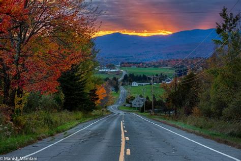 Route 100 Vermont By Manish Mamtani Scenic Vermont Road