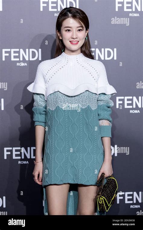 Chinese Actress Qiao Xin Also Known As Bridgette Qiao Attends The