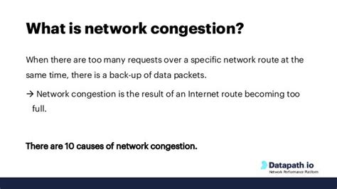 Causes Of Network Congestion