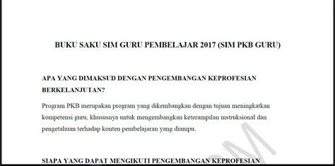 Panduan Cara Registrasi Akun Sim Pkb Guru Login Sim Gp Tahun